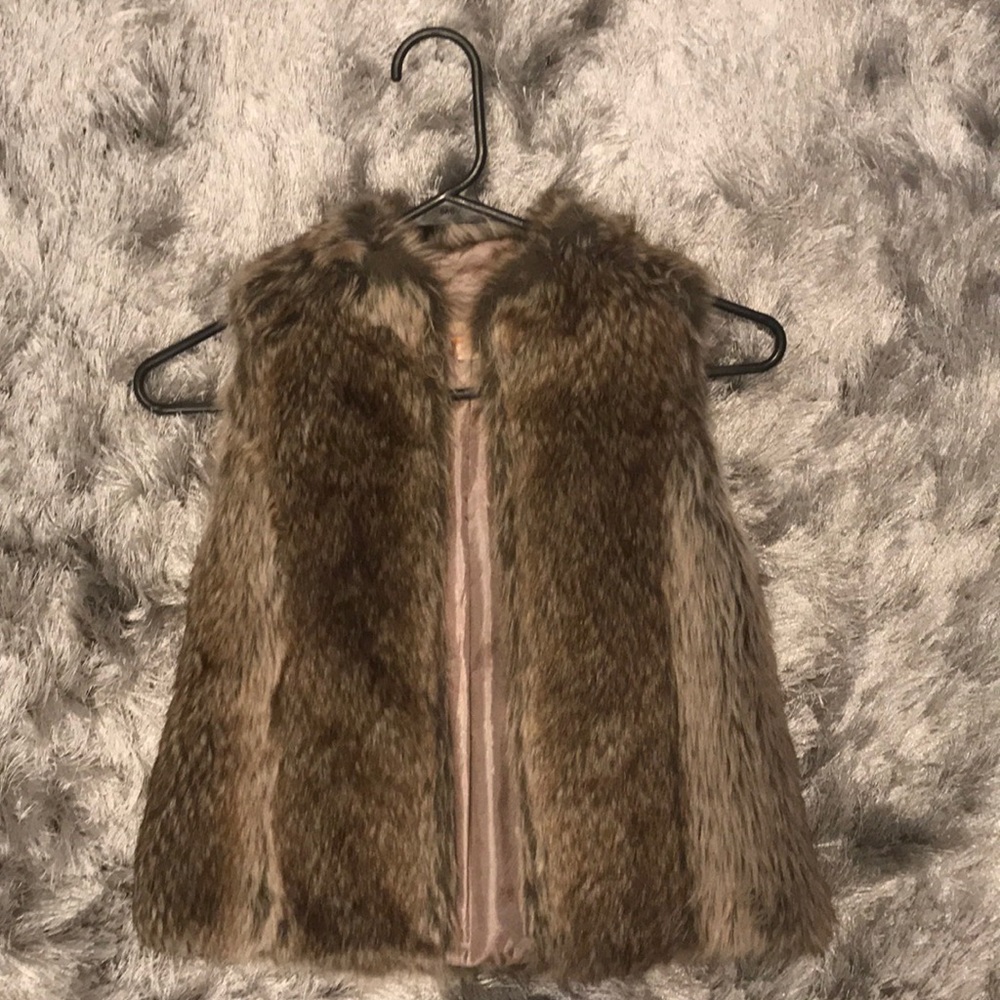 Faux fur vest